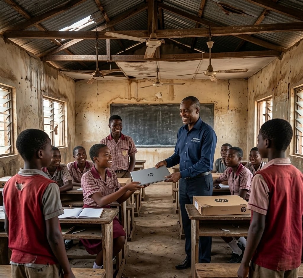 Students with laptops